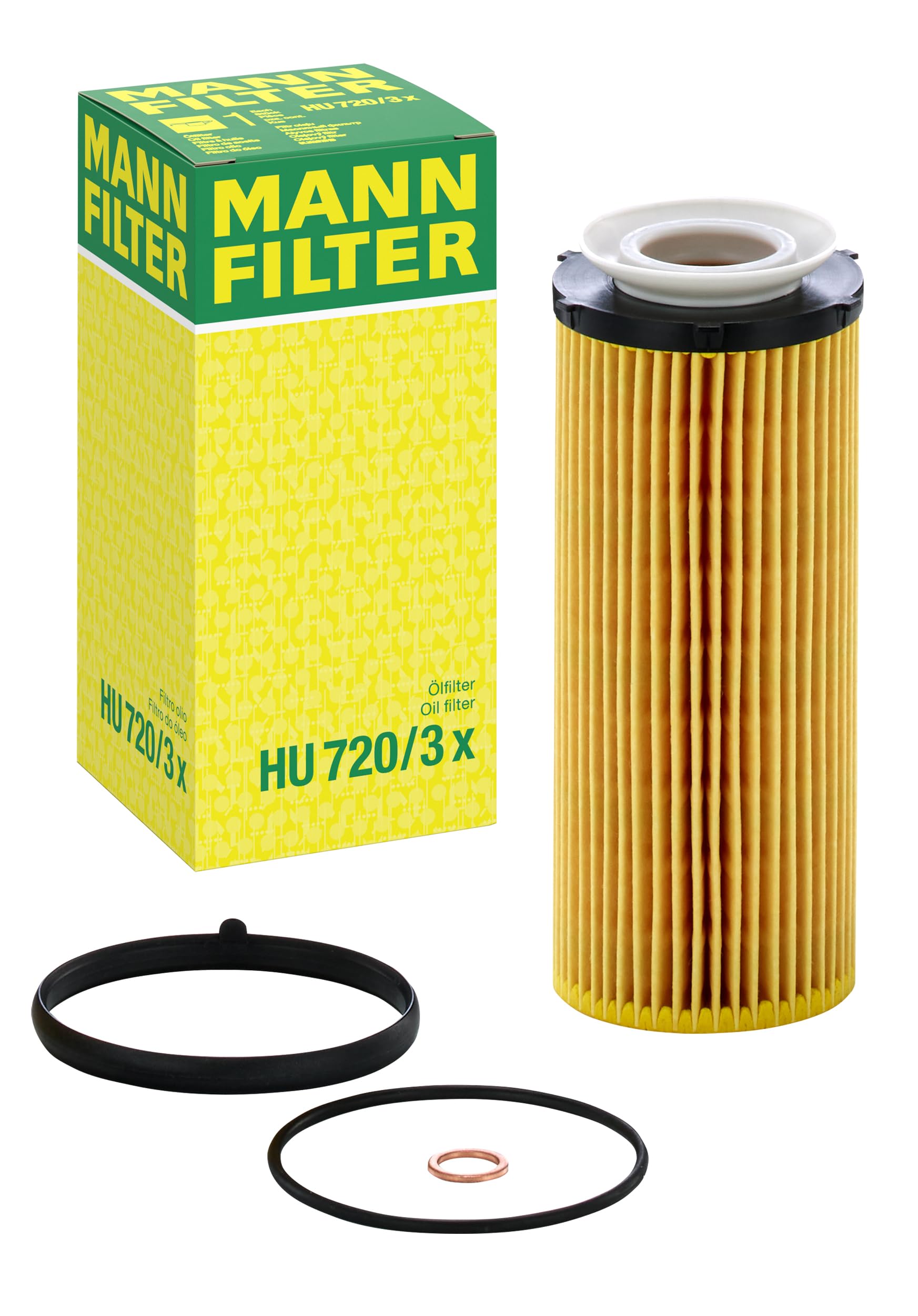 MANN-FILTER HU 720/3 X Ölfilter – Ölfilter Satz mit Dichtung / Dichtungssatz – Für PKW von MANN-FILTER