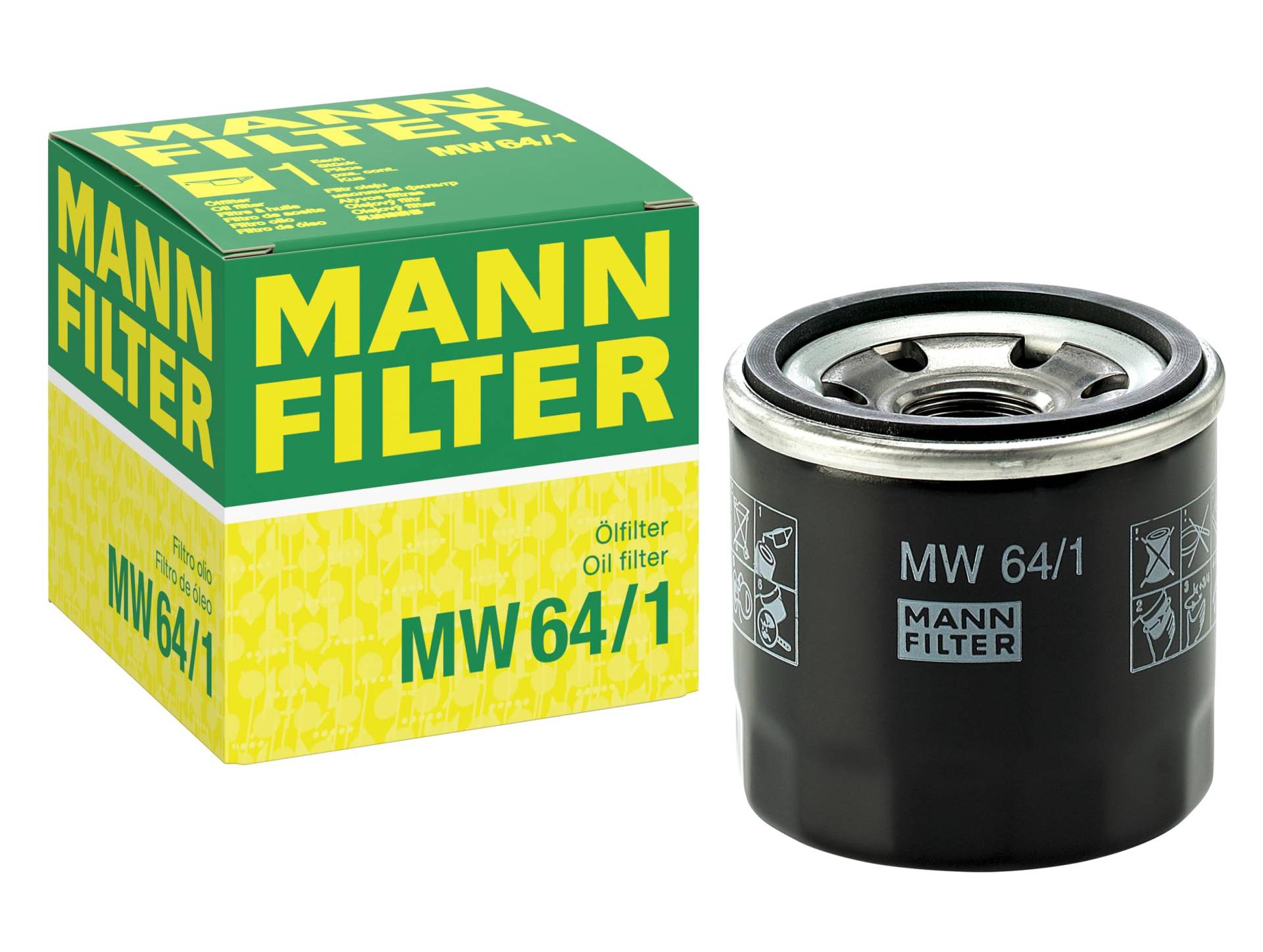 MANN-FILTER MW 64/1 - Motorrad-Ölwechselfilter Ölfilter – Für Motorräder von MANN-FILTER