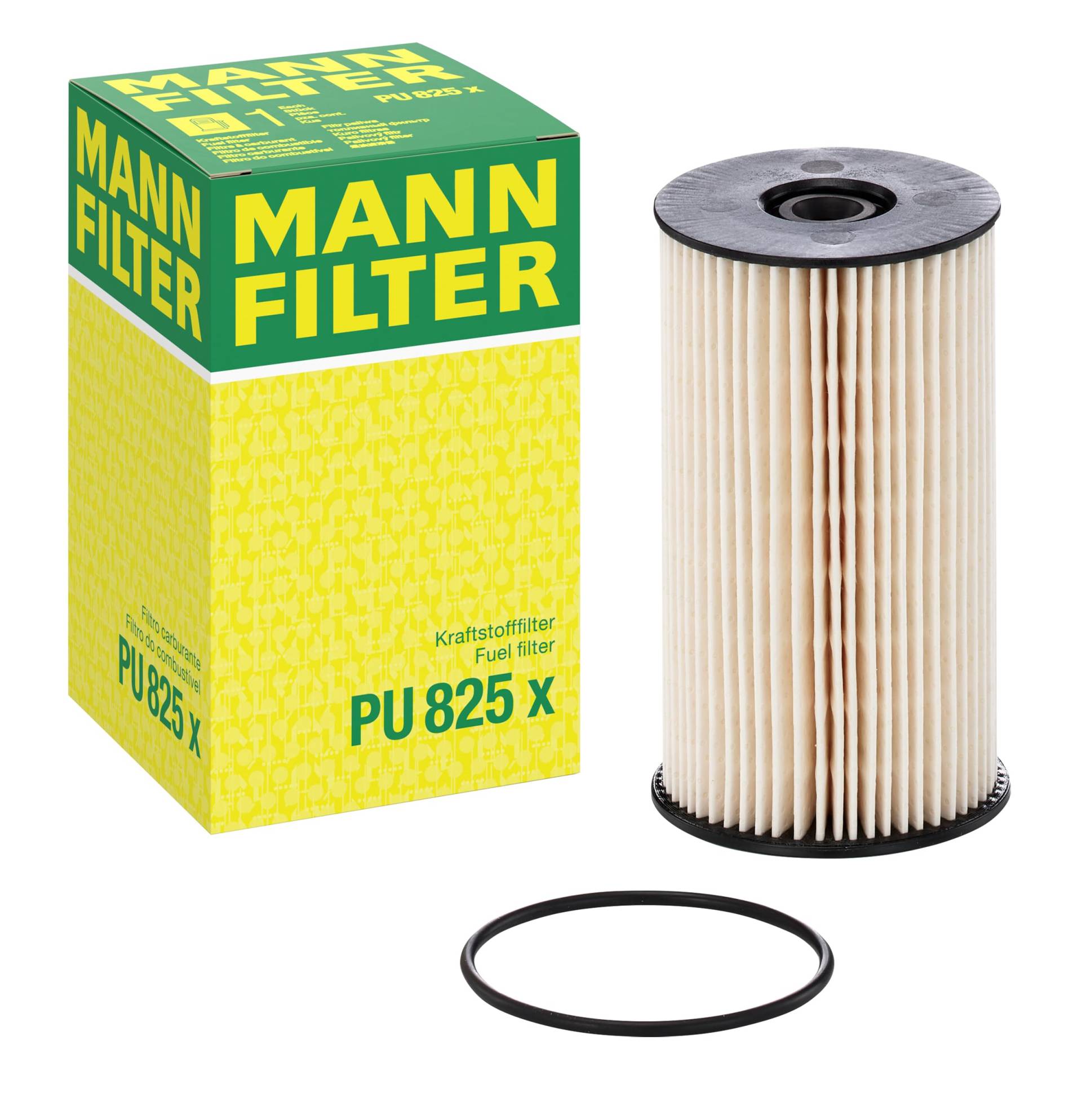 MANN-FILTER PU 825 X Kraftstofffilter – Kraftstofffilter Satz mit Dichtung / Dichtungssatz – Für PKW von MANN-FILTER