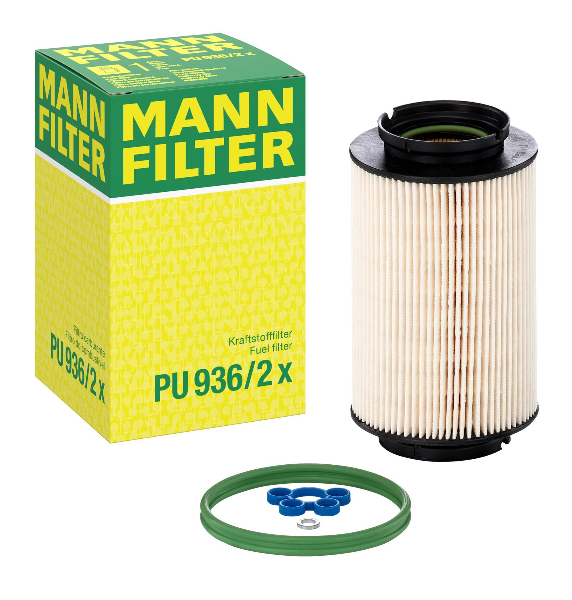 MANN-FILTER PU 936/2 X Kraftstofffilter – Kraftstofffilter Satz mit Dichtung / Dichtungssatz – Für PKW von MANN-FILTER