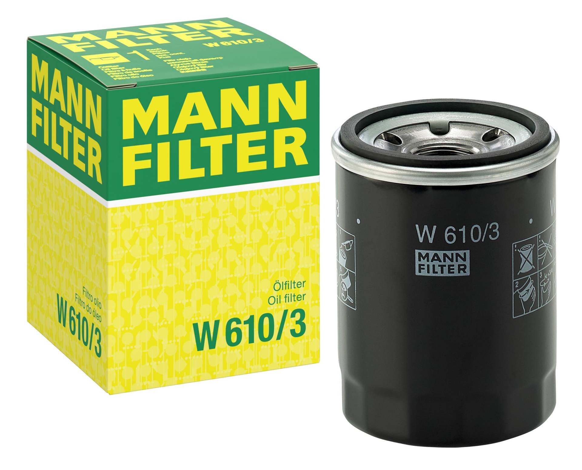 MANN-FILTER W 610/3 Ölfilter – Für PKW und Nutzfahrzeuge von MANN-FILTER