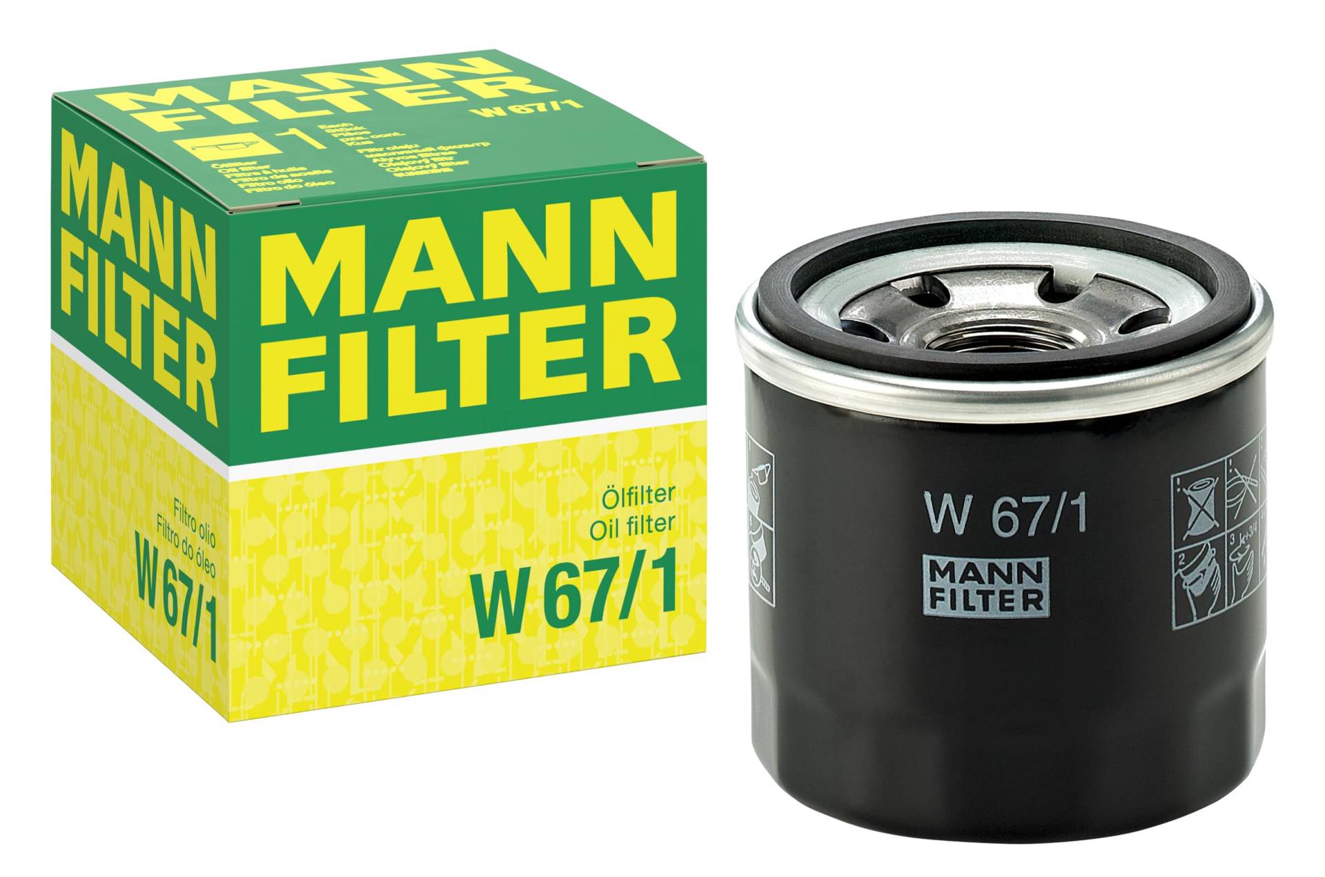 MANN-FILTER W 67/1 Ölfilter – Für PKW und Nutzfahrzeuge von MANN-FILTER