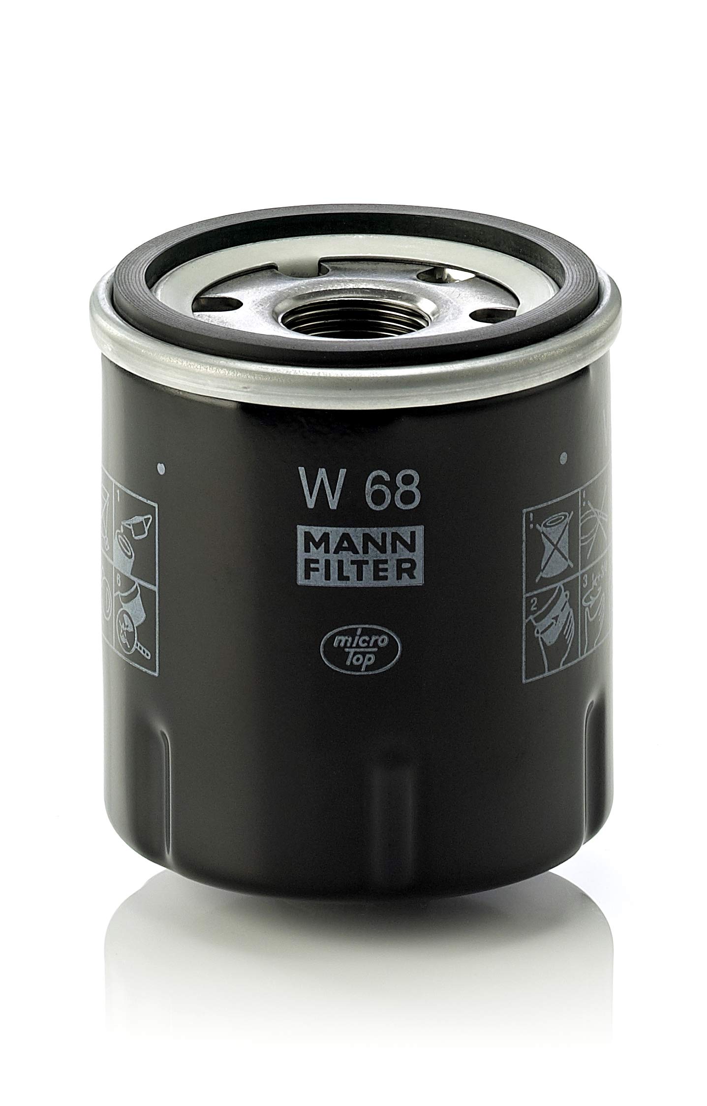 MANN-FILTER W 68 - Schmierölwechselfilter Ölfilter – Für PKW von MANN-FILTER