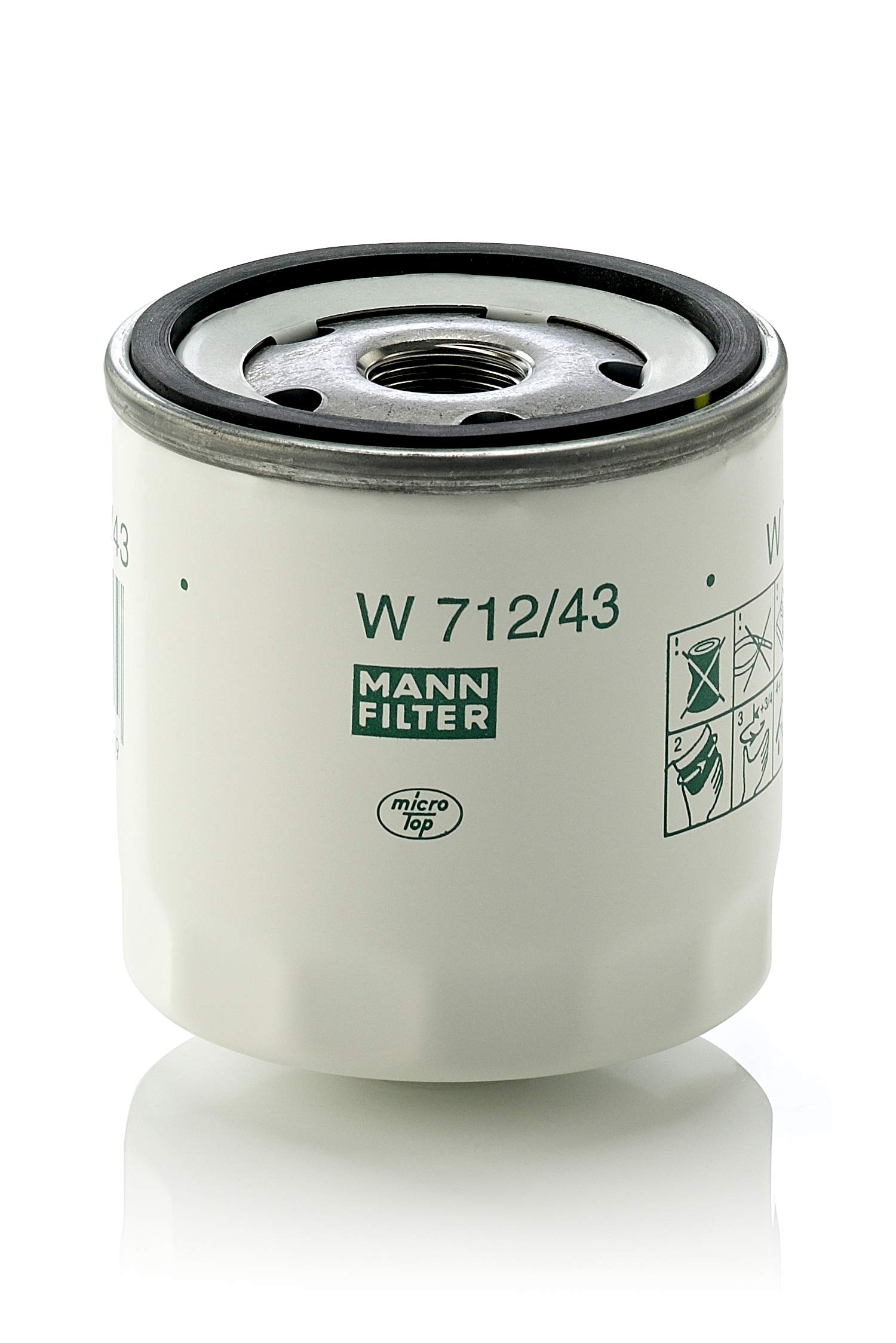 MANN-FILTER W 712/43 - Schmierölwechselfilter Ölfilter – Für PKW MANN-FILTER W 712/43 - Schmierölwechselfilter Ölfilter – Für PKW von MANN-FILTER