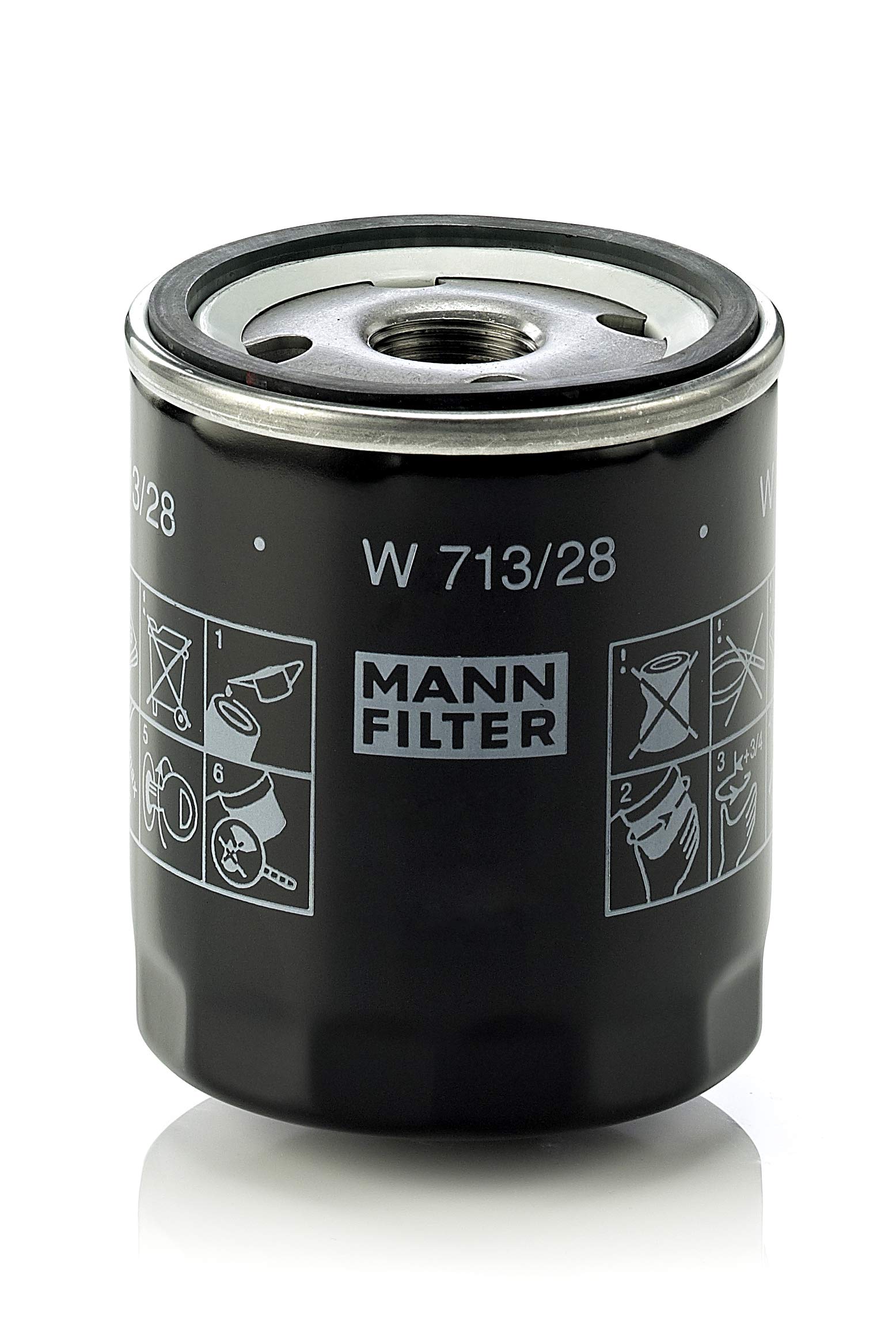 MANN-FILTER W 713/28 - Schmierölwechselfilter Ölfilter – Für PKW von MANN-FILTER