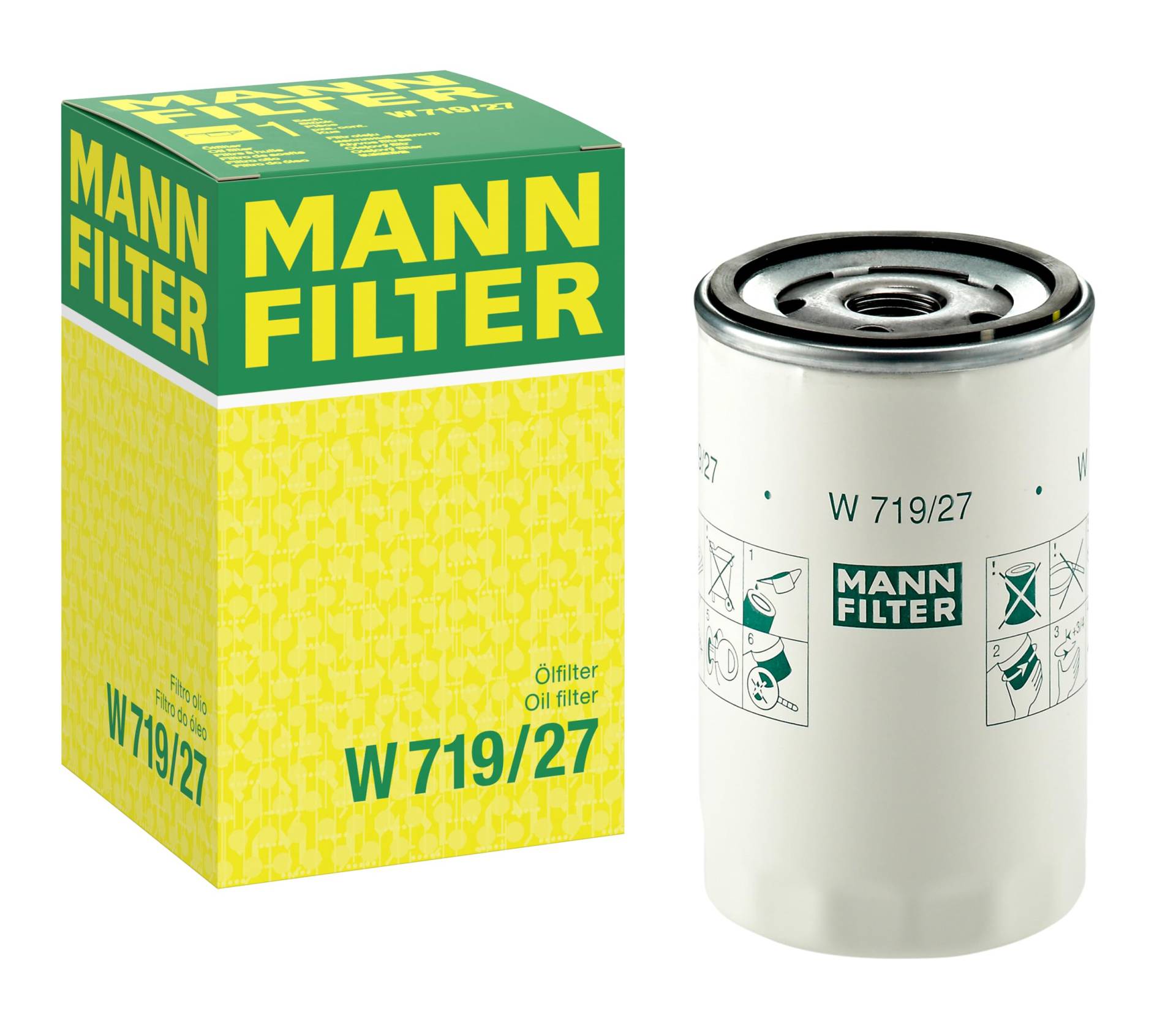 MANN-FILTER W 719/27 Ölfilter – Für PKW und Nutzfahrzeuge von MANN-FILTER