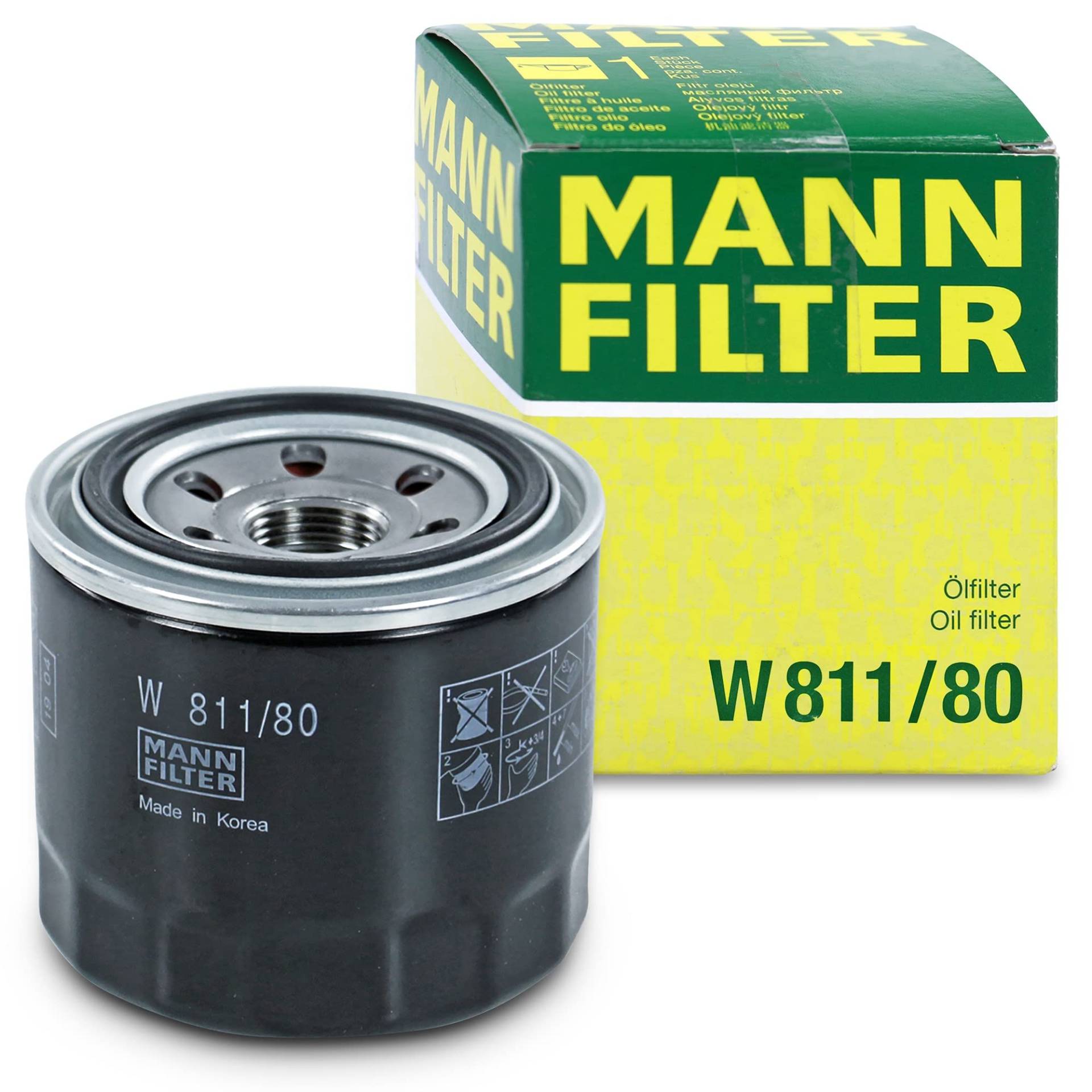 MANN-FILTER W 811/80 Ölfilter – Für PKW und Nutzfahrzeuge von MANN-FILTER