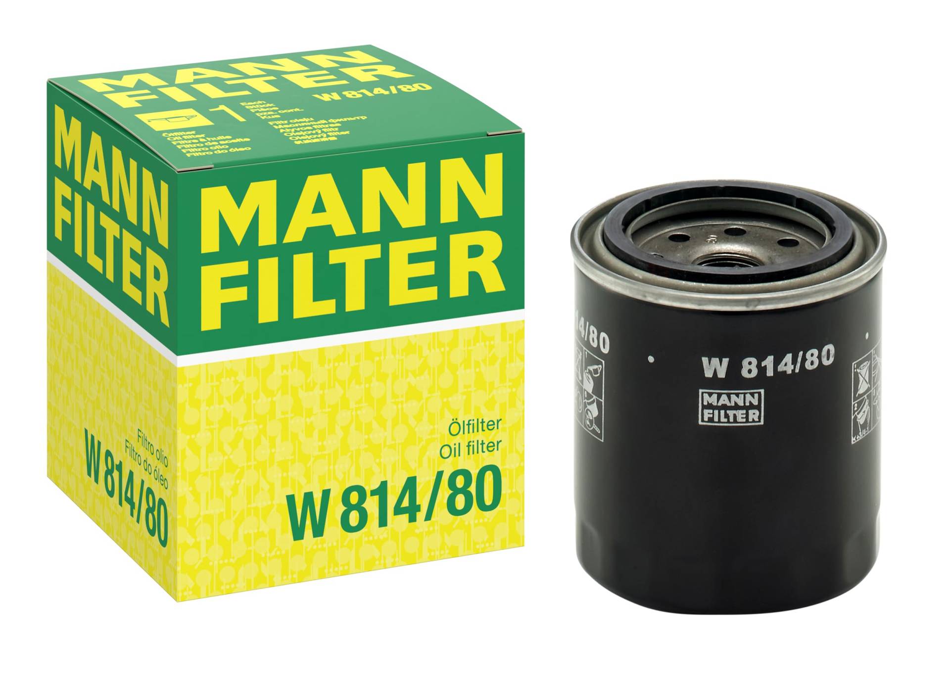 MANN-FILTER W 814/80 Ölfilter – Für PKW und Nutzfahrzeuge von MANN-FILTER