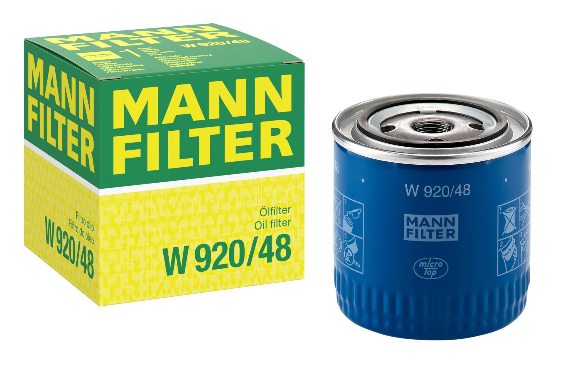 MANN-FILTER W 920/48 - Schmierölwechselfilter Ölfilter – Für PKW MANN-FILTER W 920/48 - Schmierölwechselfilter Ölfilter – Für PKW von MANN-FILTER