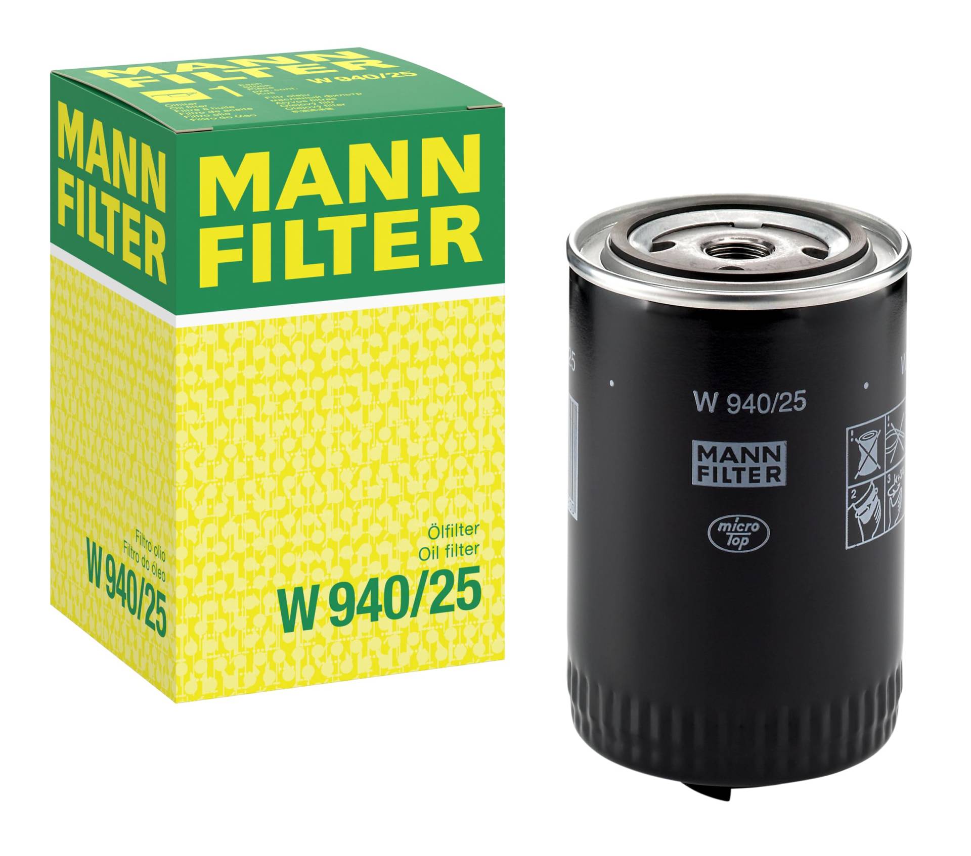 MANN-FILTER W 940/25 Ölfilter – Für PKW und Nutzfahrzeuge von MANN-FILTER