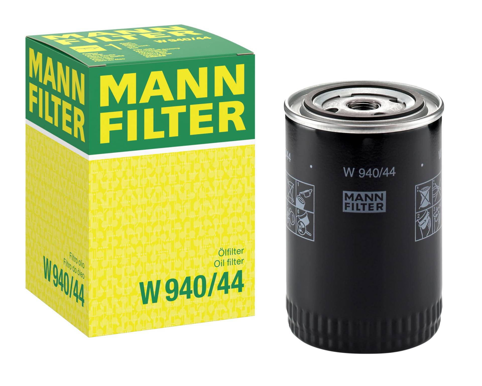 MANN-FILTER W 940/44 Ölfilter – Für PKW und Nutzfahrzeuge von MANN-FILTER