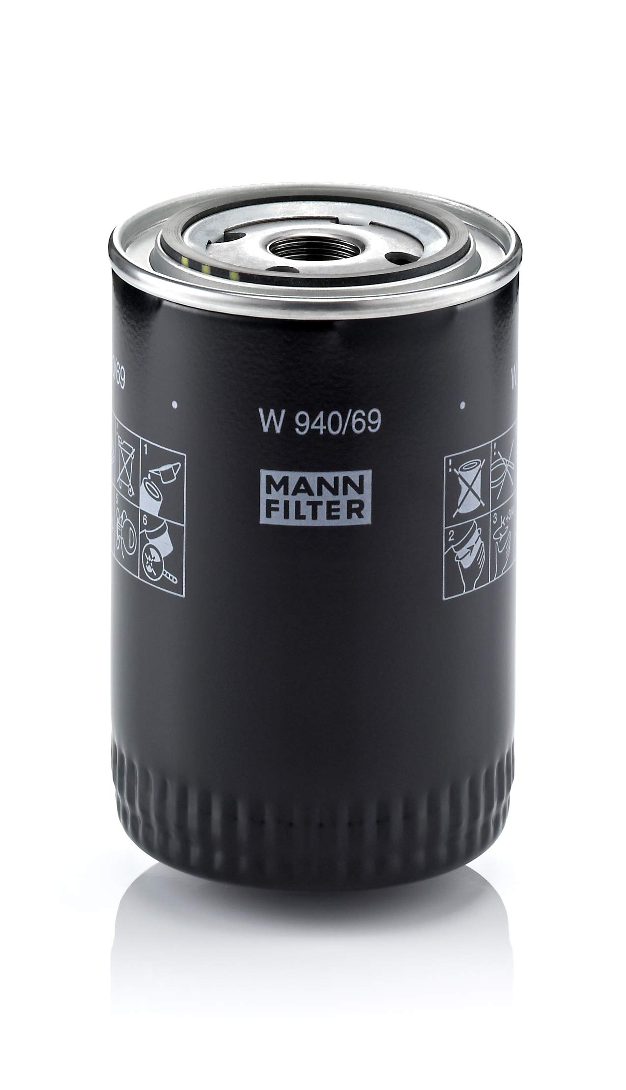 MANN-FILTER W 940/69 Ölfilter – Für PKW und Nutzfahrzeuge von MANN-FILTER