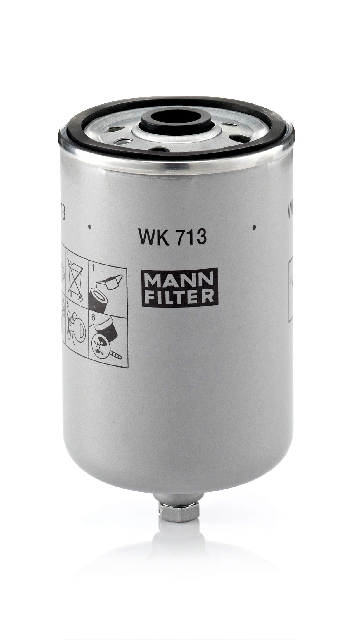 MANN-FILTER WK 713 Kraftstofffilter – Für PKW und Nutzfahrzeuge von MANN-FILTER