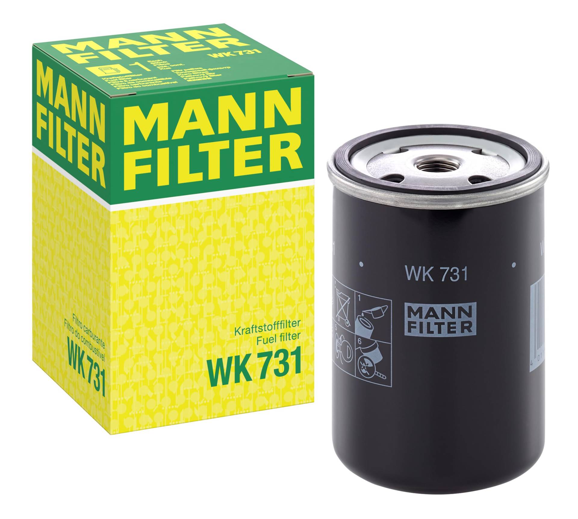 MANN-FILTER WK 731 Kraftstofffilter – Für PKW von MANN-FILTER