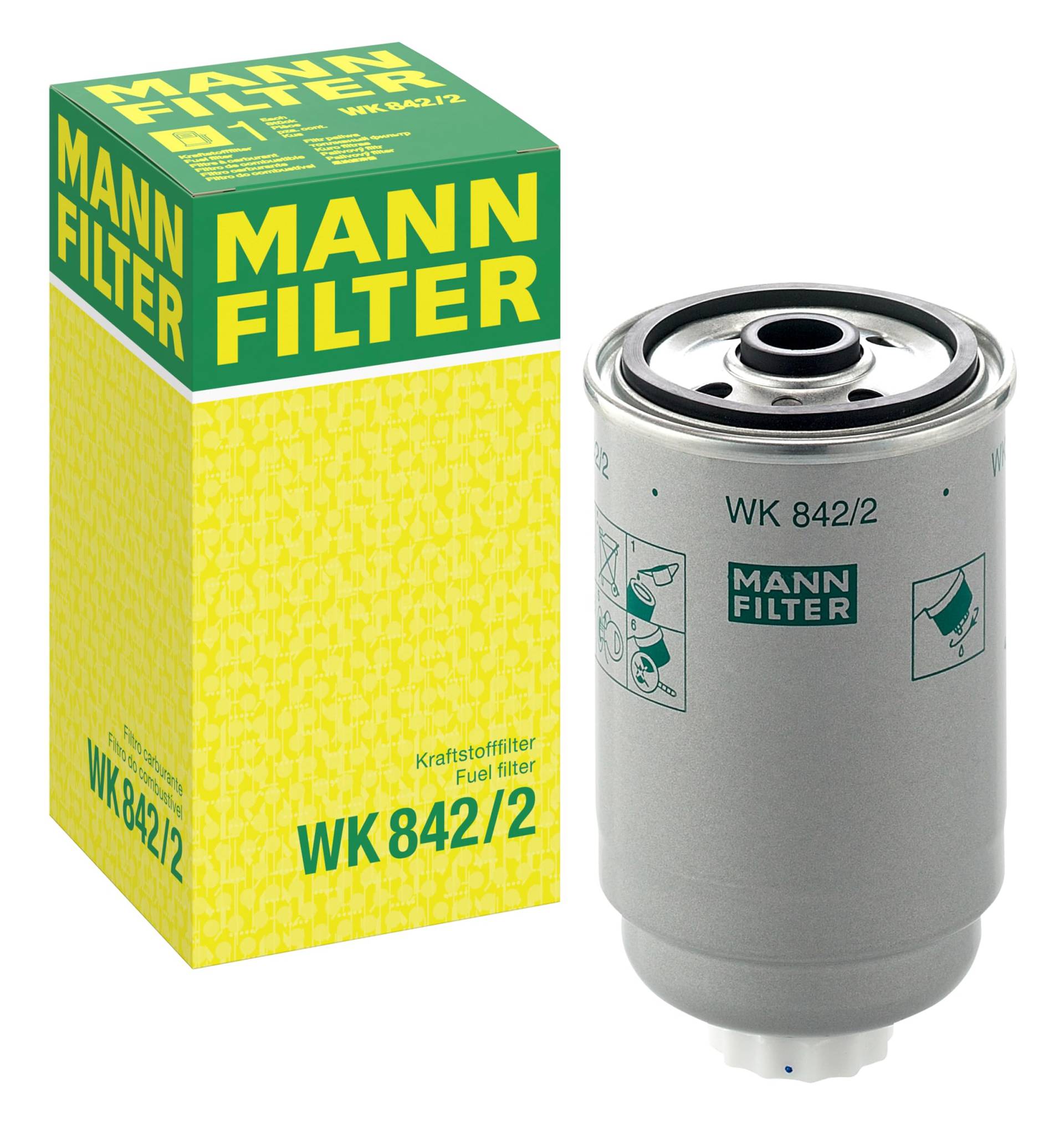 MANN-FILTER WK 842/2 Kraftstofffilter – Für PKW, LKW, Busse und Nutzfahrzeuge MANN-FILTER WK 842/2 Kraftstofffilter – Für PKW, LKW, Busse und Nutzfahrzeuge von MANN-FILTER