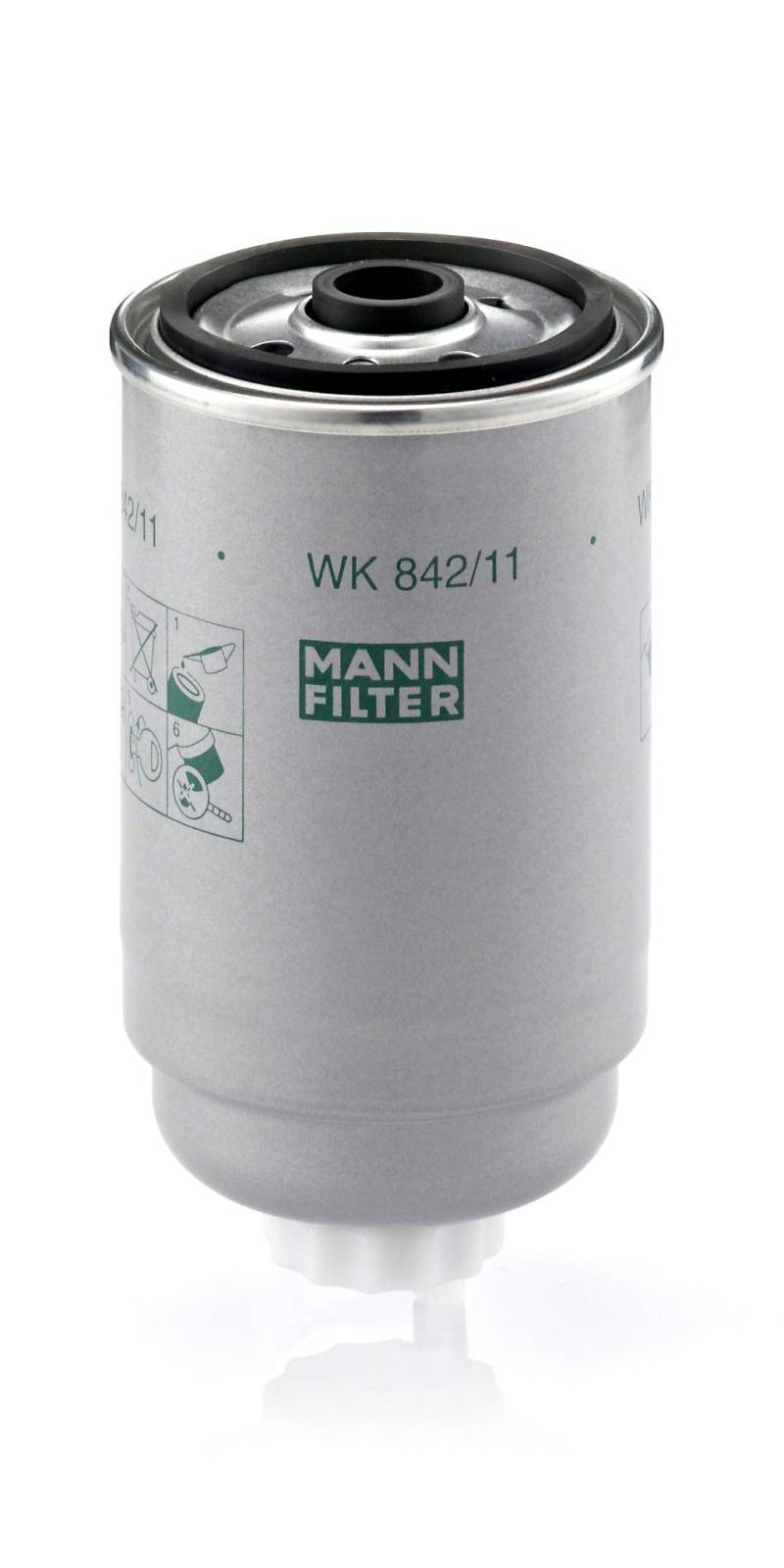 MANN-FILTER WK 842/11 Kraftstofffilter – Für PKW von MANN-FILTER