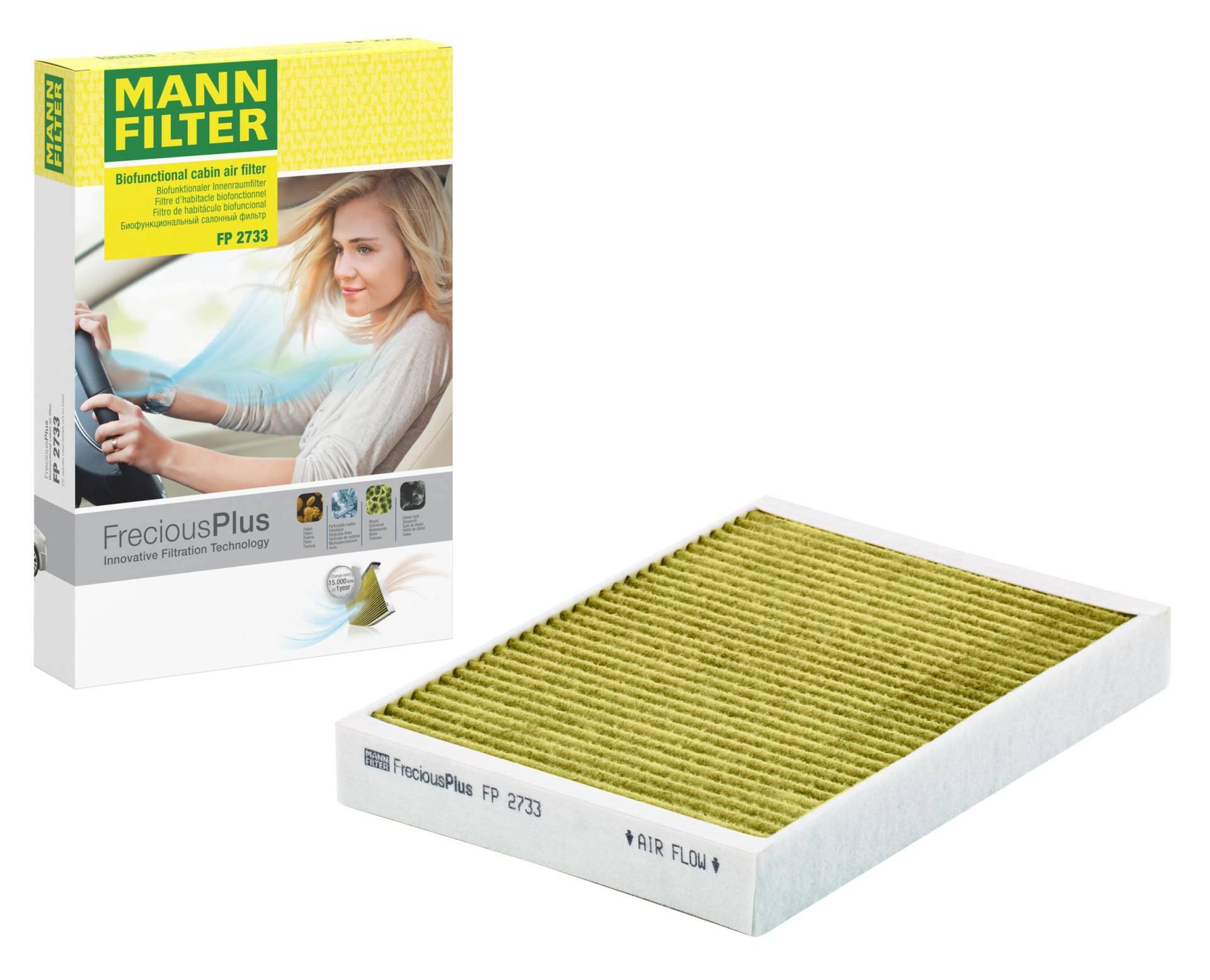 MANN-FILTER FP 2733 Filtro de habitáculo – biofuncional FreciousPlus – Para automóviles MANN-FILTER FP 2733 Filtro de habitáculo – biofuncional FreciousPlus – Para automóviles von MANN-FILTER