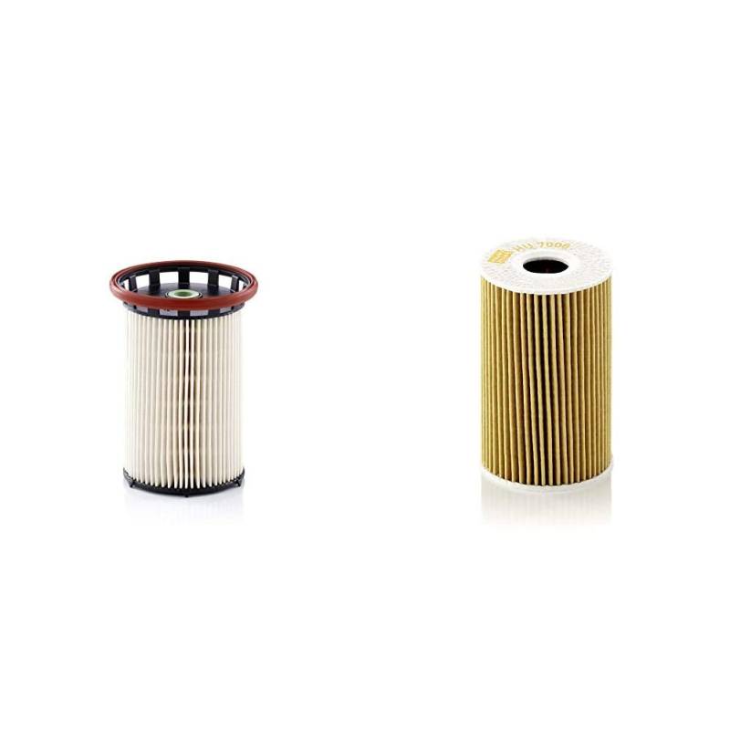 Original MANN-FILTER Kraftstofffilter PU 8008/1 – Für PKW & Ölfilter HU 7008 Z – Ölfilter Satz mit Dichtung/Dichtungssatz – Für PKW von MANN-FILTER