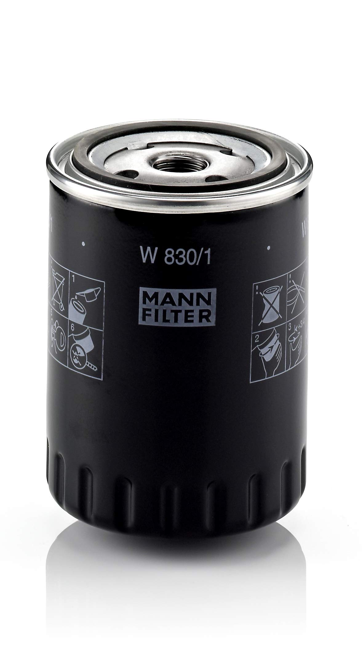 MANN-FILTER W 830/1 Ölfilter – Für PKW und Nutzfahrzeuge von MANN-FILTER