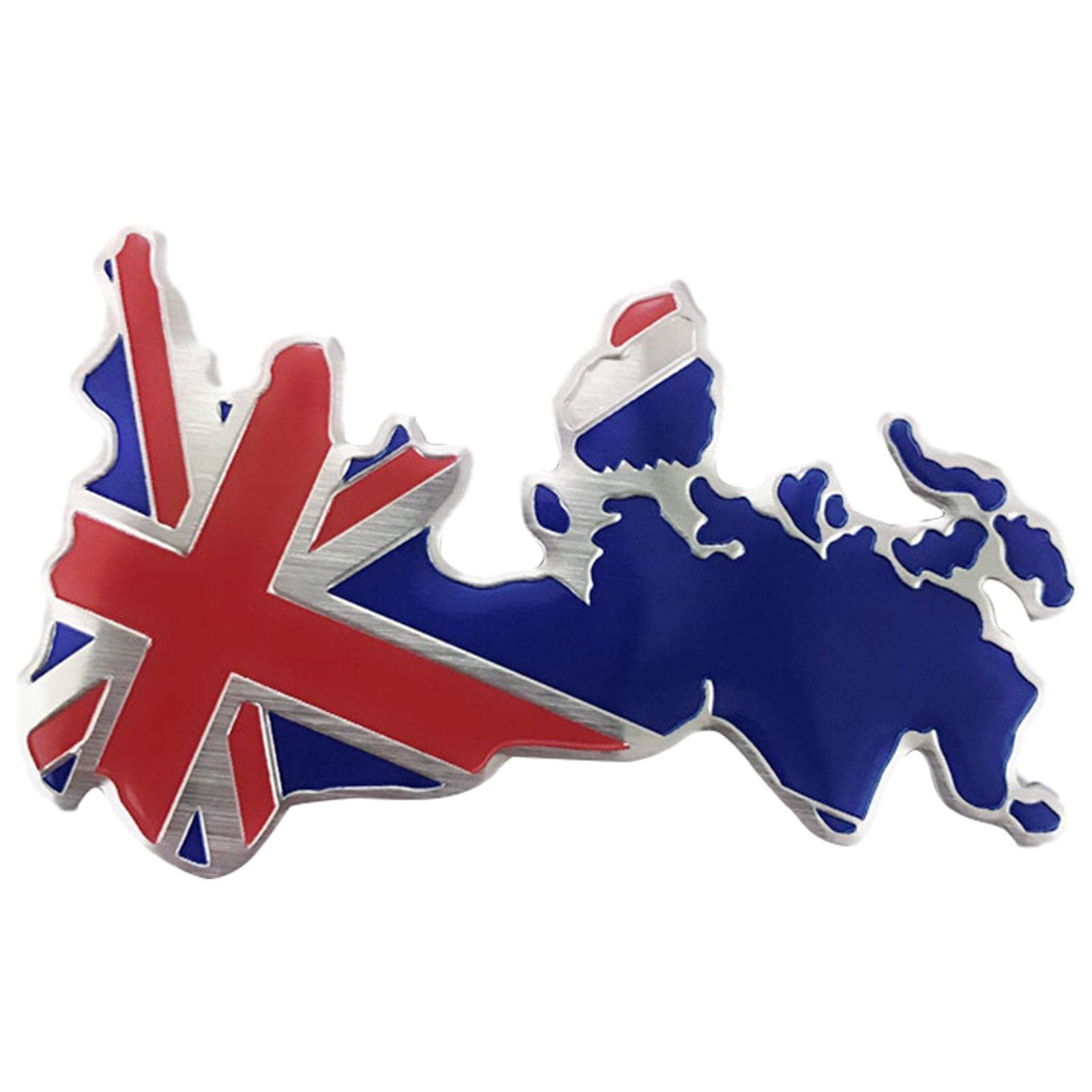 Maodom Vereinigtes Königreich Auto-Emblem-Aufkleber - England Britische Flagge Union Jack Metall-Emblem-Aufkleber | Queen Memorial Party Requisiten Emblem Aufkleber Aufkleber von Maodom
