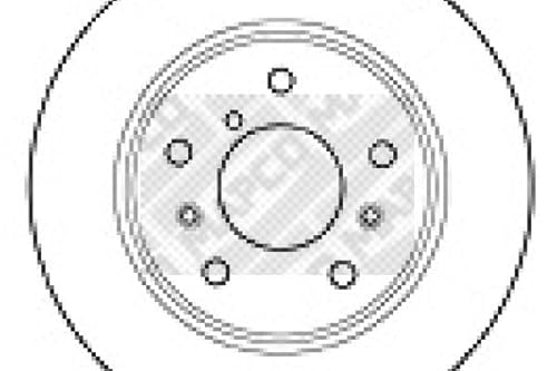 2x MAPCO Bremsscheibe Vorne Ø264mm Dicke: 24mm Lochkreis-Ø: 114.3mm Belüftet 15534 2x MAPCO Bremsscheibe Vorne Ø264mm Dicke: 24mm Lochkreis-Ø: 114.3mm Belüftet 15534 von Mapco