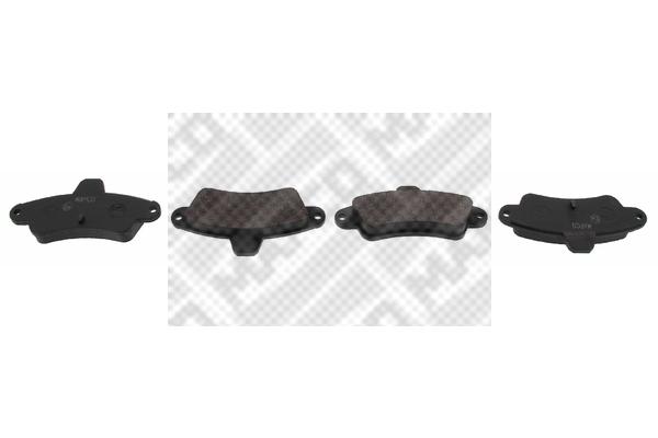 Bremsbelagsatz, Scheibenbremse Hinterachse Mapco 6370 Bremsbelagsatz, Scheibenbremse Hinterachse Mapco 6370 von Mapco