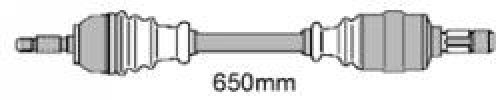 MAPCO 16318 Antriebswelle Gelenkwelle Vorne, Links MAPCO 16318 Antriebswelle Gelenkwelle Vorne, Links von Mapco