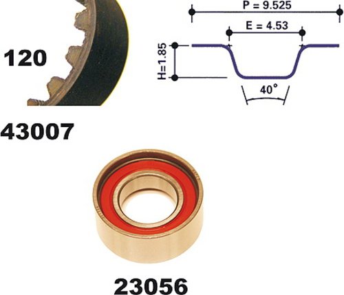 Mapco 23007 Zahnriemensatz von Mapco