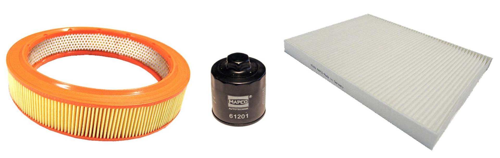 MAPCO 68804 Filtersatz Luftfilter Ölfilter Pollenfilter MAPCO 68804 Filtersatz Luftfilter Ölfilter Pollenfilter von Mapco