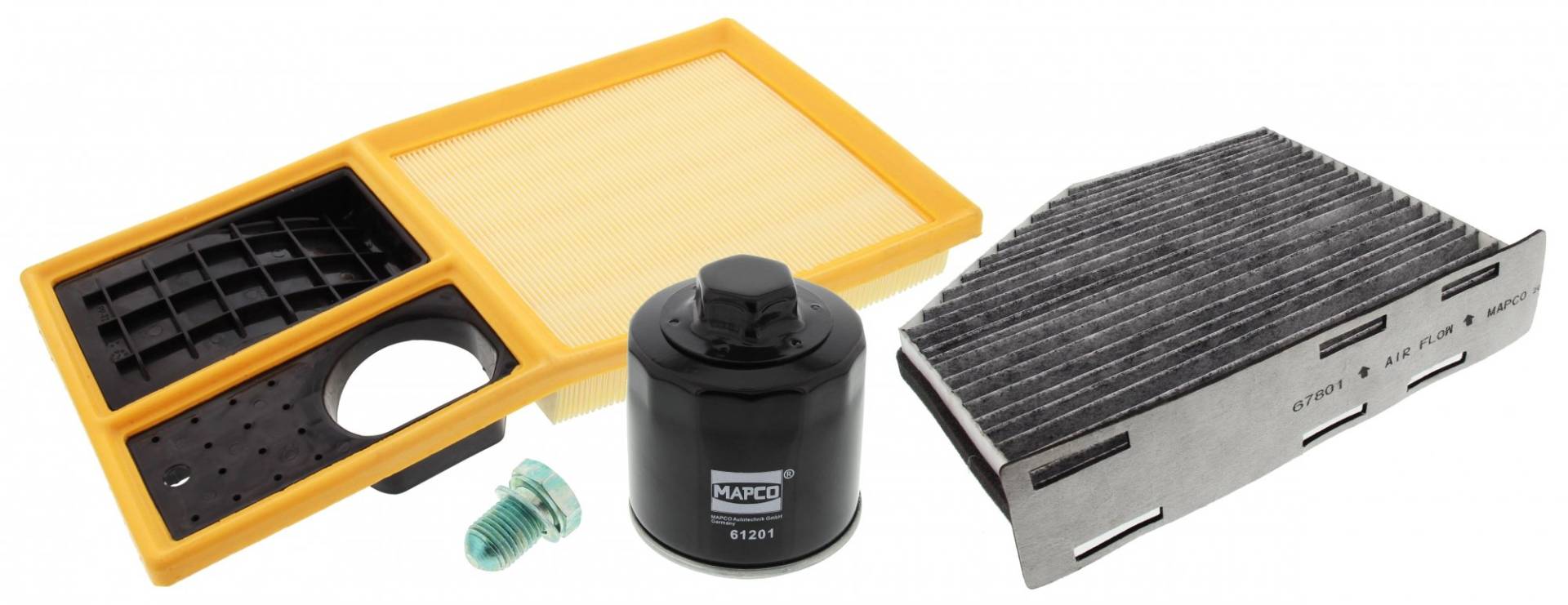 Mapco 68830 Inspektionspaket Ölfilter Luftfilter Innenraumfilter Ölablaßschraube Mapco 68830 Inspektionspaket Ölfilter Luftfilter Innenraumfilter Ölablaßschraube von Mapco