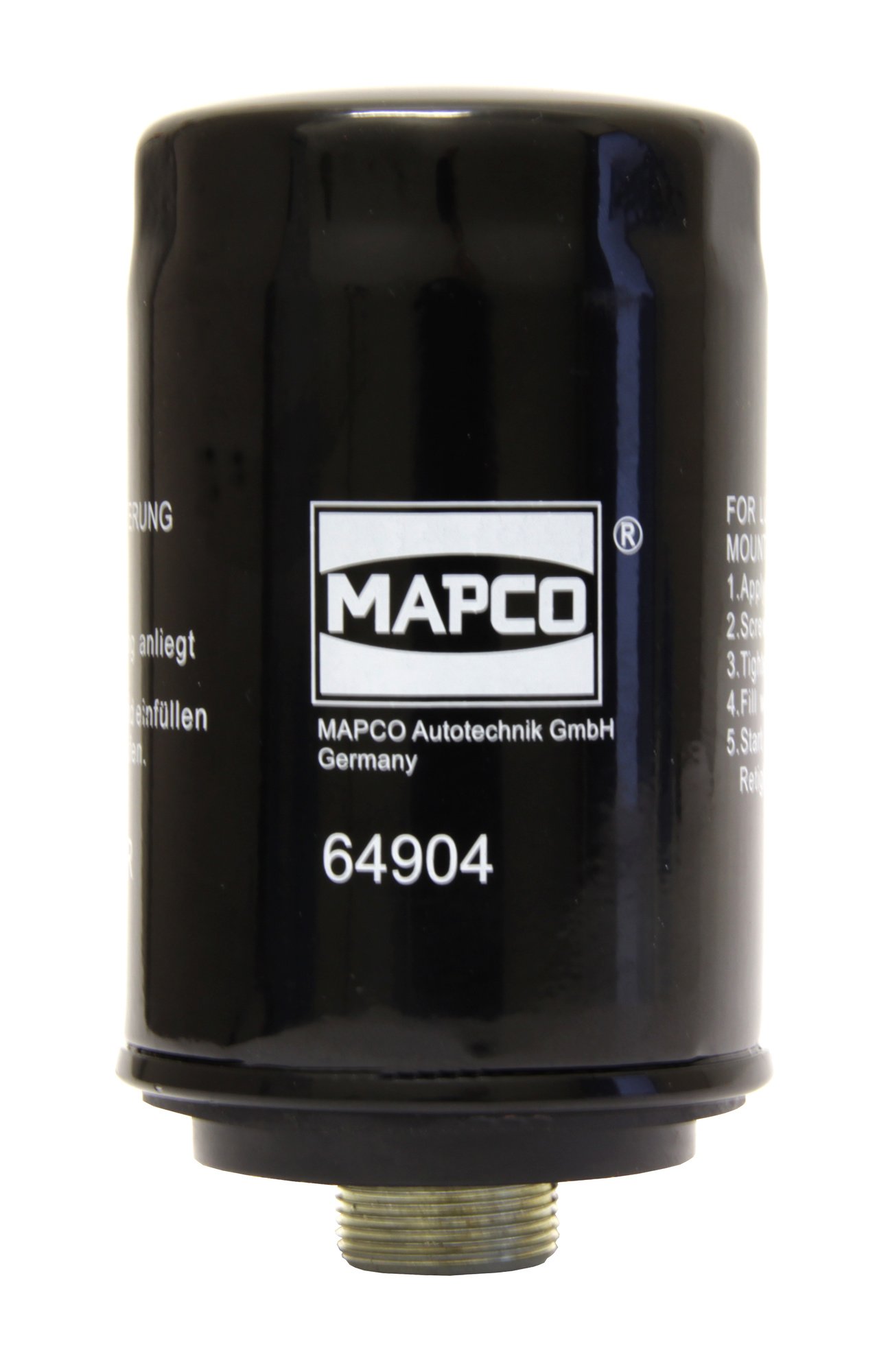 Mapco 64904 Ölfilter Anschraubfilter nur für Motorkennbuchstabe CAWB CBFA CCTA von Mapco