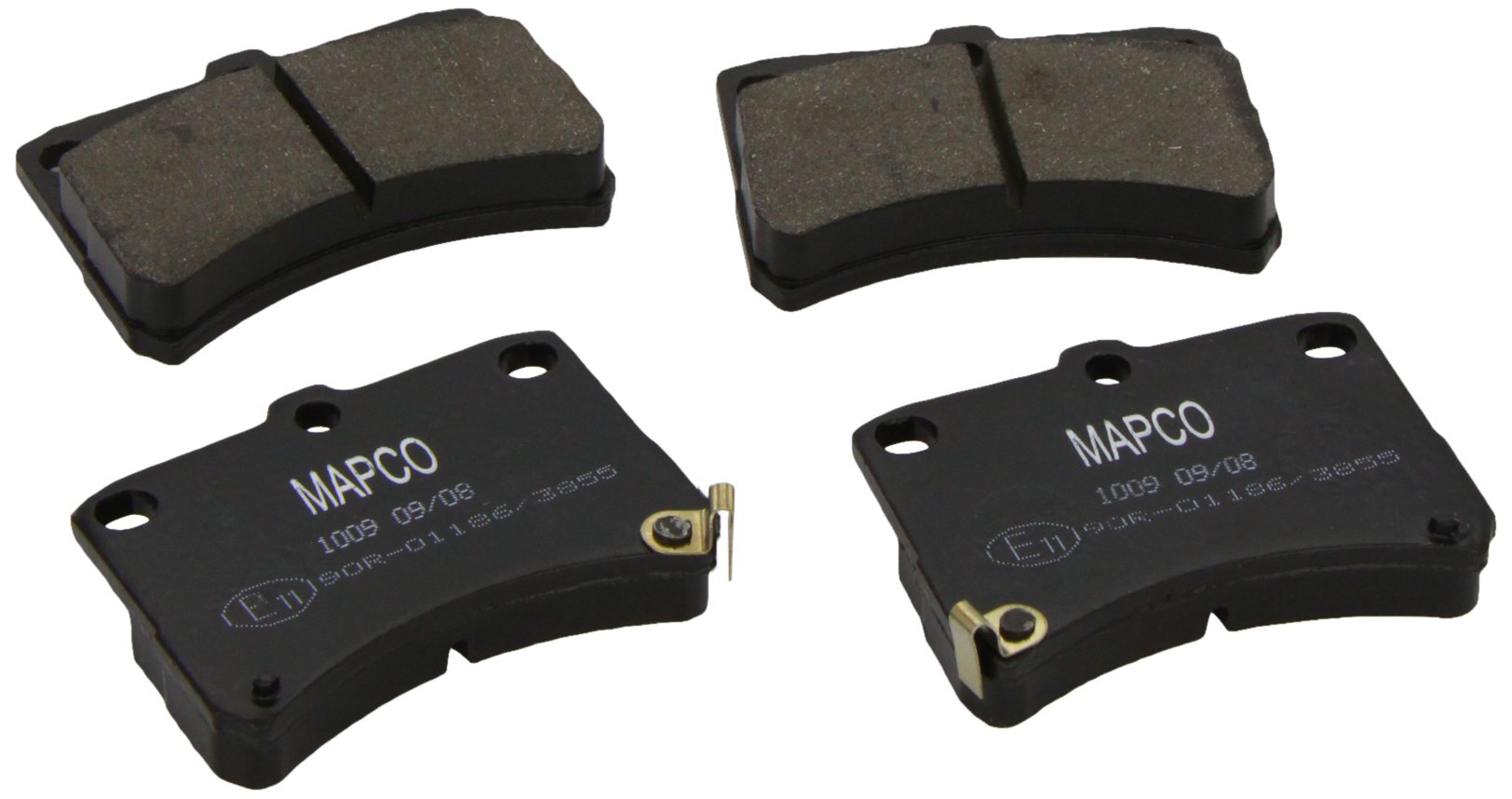 Mapco 6726 Bremsbelagsatz, Scheibenbremse - (4-teilig) von Mapco