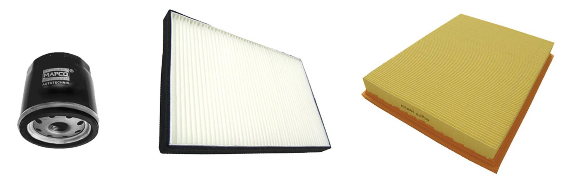 Mapco 68709 Filtersatz Ölfilter Luftfilter Pollenfilter Mapco 68709 Filtersatz Ölfilter Luftfilter Pollenfilter von Mapco