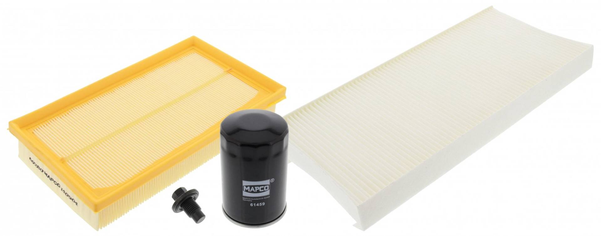 Mapco 68841 Filtersatz Luftfilter Ölfilter Innenraumfilter Ölablaßschraube Mapco 68841 Filtersatz Luftfilter Ölfilter Innenraumfilter Ölablaßschraube von Mapco