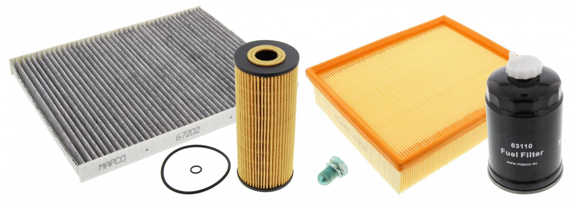 Mapco 68904 Inspektionspaket Ölfilter Luftfilter Innenraumfilter Kraftstofffilter Ölablaßschraube Mapco 68904 Inspektionspaket Ölfilter Luftfilter Innenraumfilter Kraftstofffilter Ölablaßschraube von Mapco