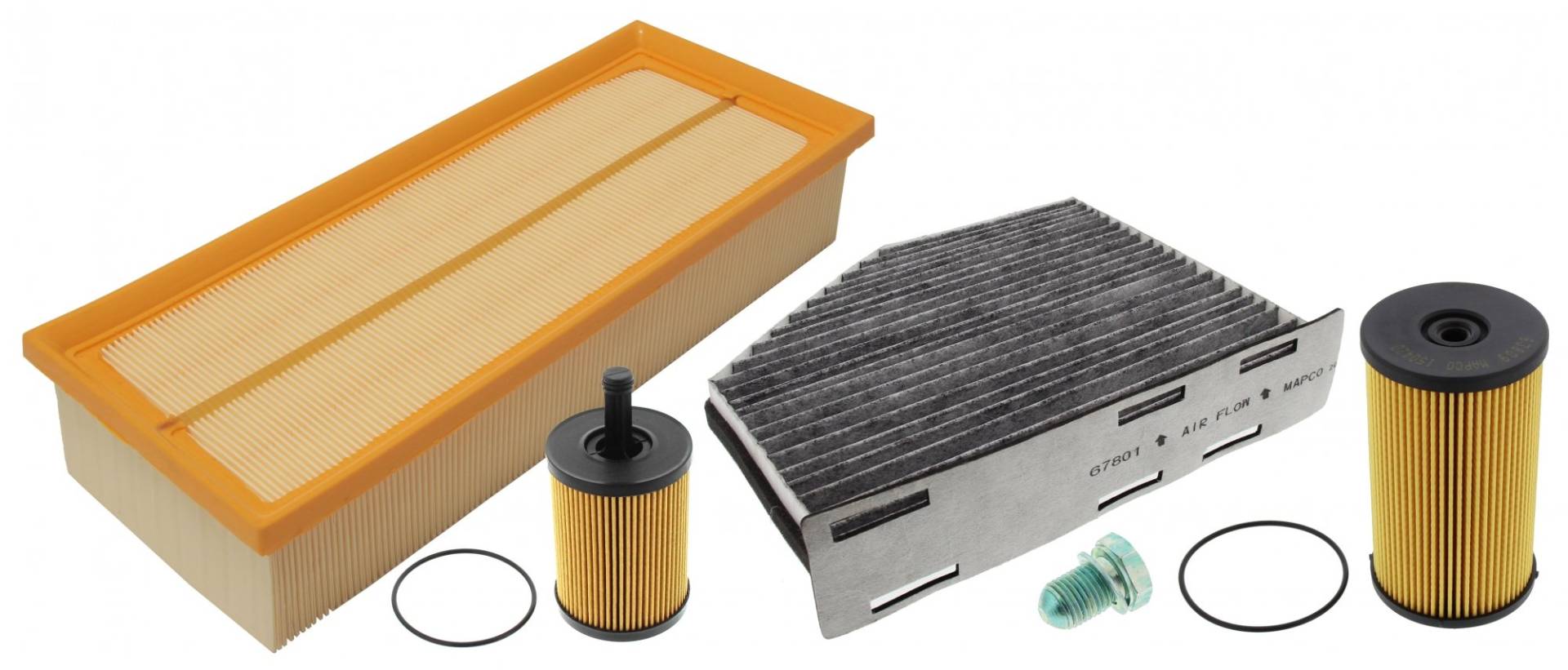 Mapco 68907 Inspektionspaket Ölfilter Luftfilter Innenraumfilter Kraftstofffilter Ölablaßschraube Mapco 68907 Inspektionspaket Ölfilter Luftfilter Innenraumfilter Kraftstofffilter Ölablaßschraube von Mapco