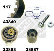 Zahnriemensatz Mapco 23849 Zahnriemensatz Mapco 23849 von Mapco