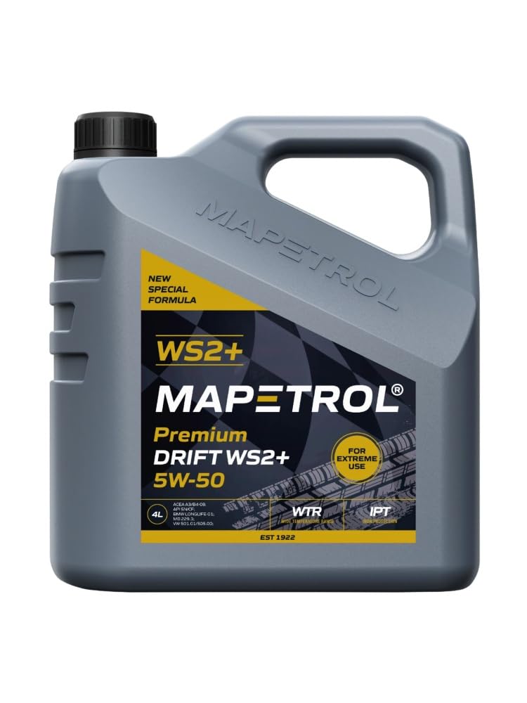 Mapetrol Drift WS2+ 5W-50 VW 505 00/501 01 Mercedes MB 229.3 BMW LL-01 4 Liter von Mapetrol