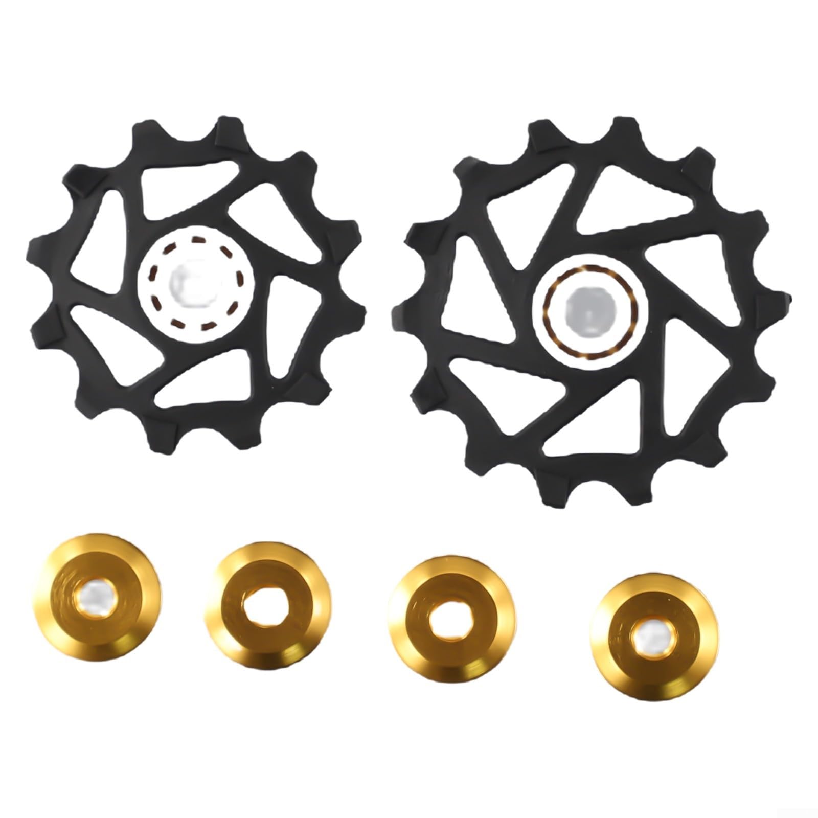 2 Stks Riemenscheibenrad Fahrrad Riemenscheibe Fahrradscheibe (Golden) von Marchfunny