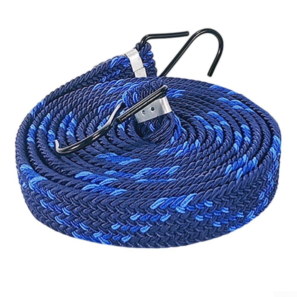 Bungee-Seile mit Hakenlösung zur Sicherung von Gepäck für Sackkarren, Autos und Fahrräder (4 m) von Marchfunny