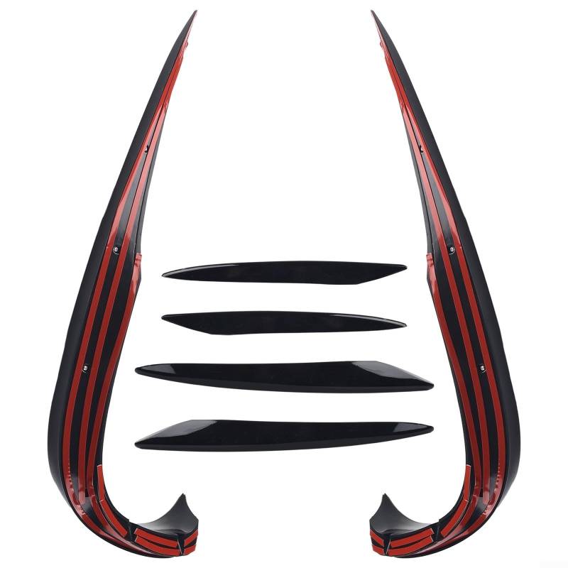 Elevate Your Vehicle's Style Front Bumper Spoiler and Fog Light Trim for MB E Class W213 (Black Set) von Marchfunny