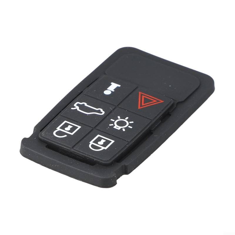 Ersatz-Gummi-Schlüsselanhänger-Pads für Volvo Autos, 6 Tasten, für XC60, XC70, V70, S60 und S80 von Marchfunny