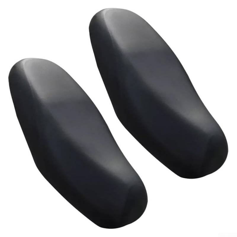 Marchfunny Motorrad-Kissenbezug, wasserdichtes und elastisches Design für E-Bike und Roller, Schwarz, 2 Stück von Marchfunny