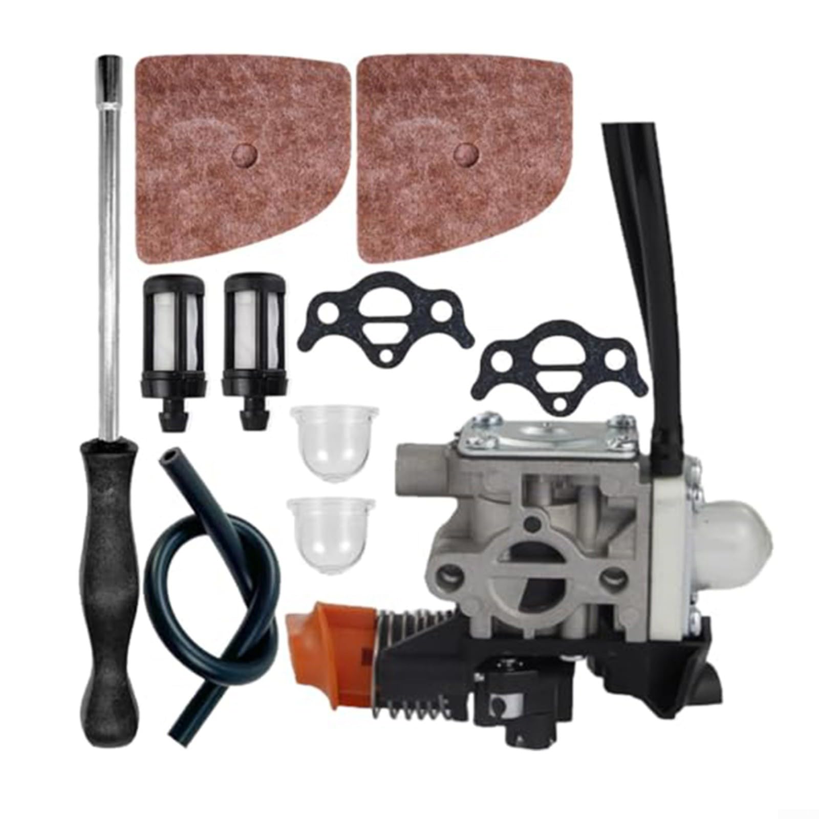 Marchfunny Vergaser-Kit für FS94R FS94 KM94R HL94 Freischneider Trimmer mit Installationswerkzeug Dichtungen Luftfilter Kraftstoffleitungen Kompatibles Ersatzteil 4149-120-0602 Marchfunny Vergaser-Kit für FS94R FS94 KM94R HL94 Freischneider Trimmer mit Installationswerkzeug Dichtungen Luftfilter Kraftstoffleitungen Kompatibles Ersatzteil 4149-120-0602 von Marchfunny