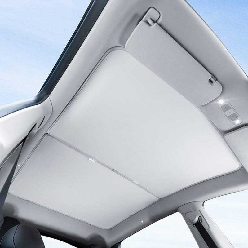 Sonnenschutz-Set für Tesla für Model 3, entwickelt, um Hitze zu reduzieren und den Innenraumkomfort zu schützen (für M3 Silber) von Marchfunny