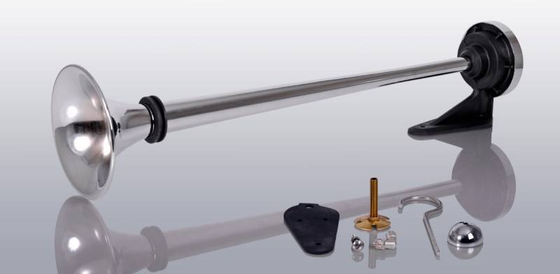 Marco LKW Druckluft Einzelhorn 68cm lang + Magnetventil 12 Volt inklusive Zubehör von Marco