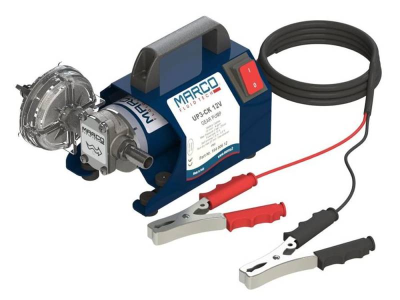 Marco UP3-CK 24V Tragbare Zahnradpumpe 15 l/min zum Dieseltanken, Made in Italy. Transferpumpe, Bootspumpe, Dieselpumpe, Schiffspumpe, Heizölpumpe, Förderpumpe von Marco