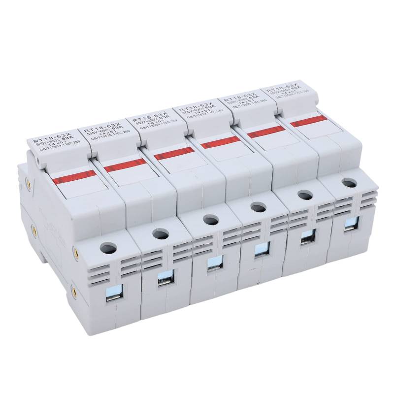 ABS ABS Copper Insurance Basis mit LED -Licht für Stromverteilung, 6 X Sicherungshalter, Mini -Schaltungszubehör (2P) von Marhynchus