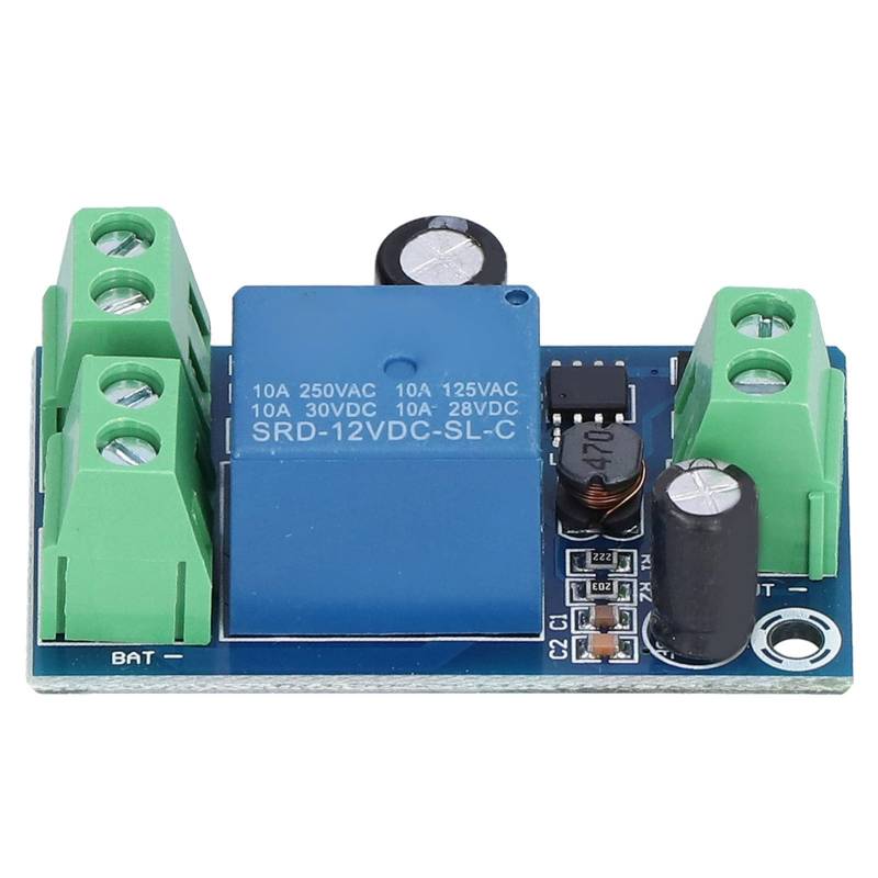 Marhynchus Automatische Notfallschalter-Ausfallplatine mit Batterieladegerät, DC 12V-48V-Modul YX-X804 für Stromversorgungsausfall von Marhynchus