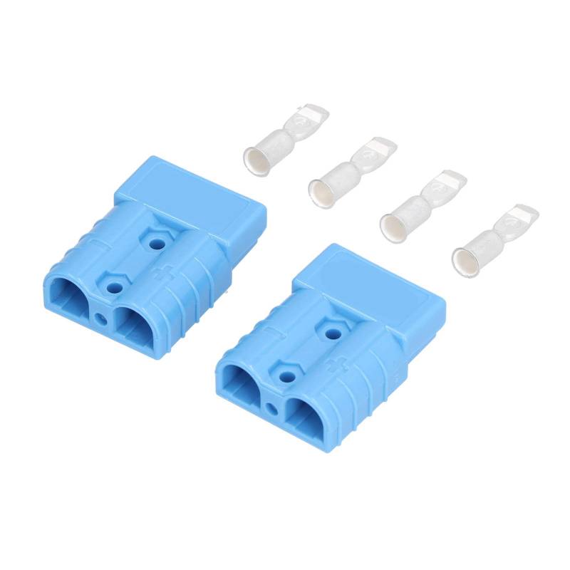 Marhynchus Battery Quick Connection Plug 2pcs 50A Leichtes Trennungsdrahtkabelbaum Kit 6AWG 600 V für Rennboote Trucks Gabelstapler (Blue) von Marhynchus